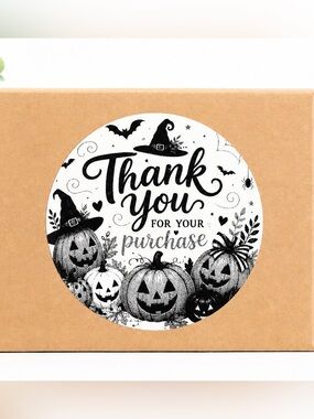 Halloween Thank You Stickers-100ct.